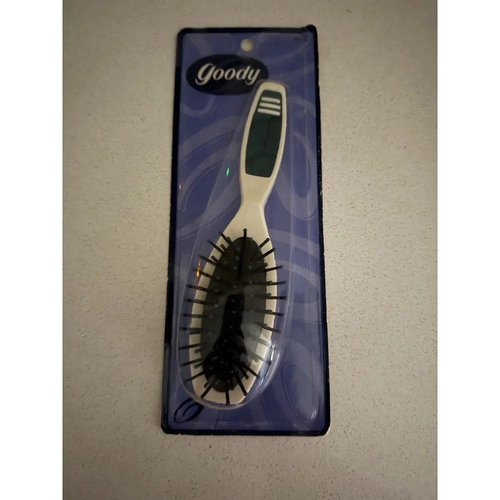 Vintage 1999 Goody Hot Handles Hair Brush Styling  Green Comfort Tip Bristles
